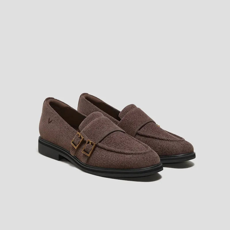 Round-Toe Velvet Penny Loafers (Luciana)