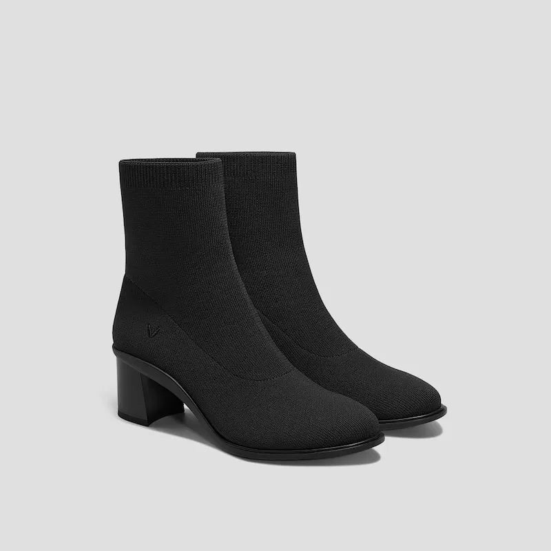 Almond-Toe Running Heel Boots (Amanda)