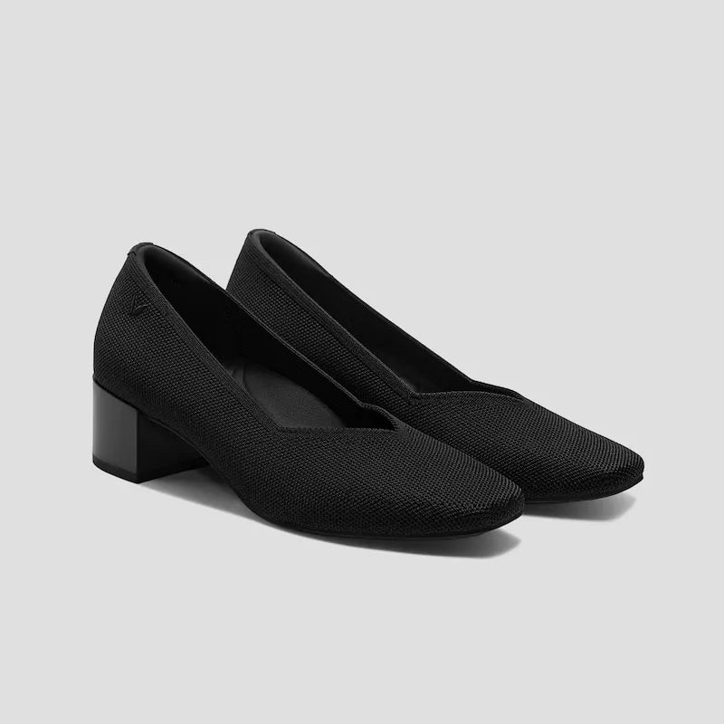 Square-Toe Stress Free Chunky Heels (Megan)