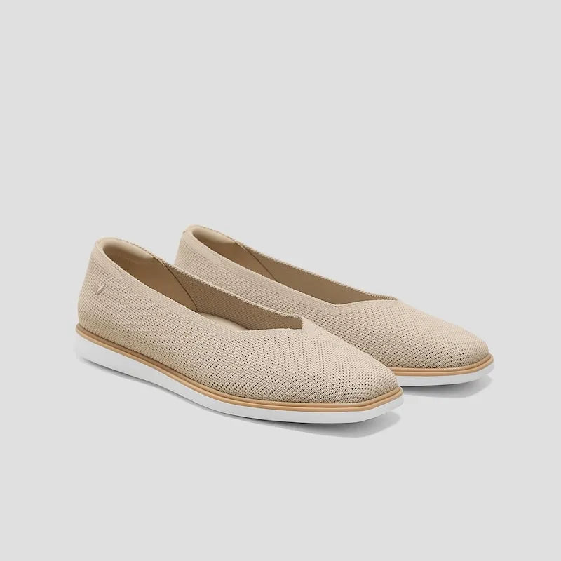 Square-Toe All-Day Standing Flats (Mabel)